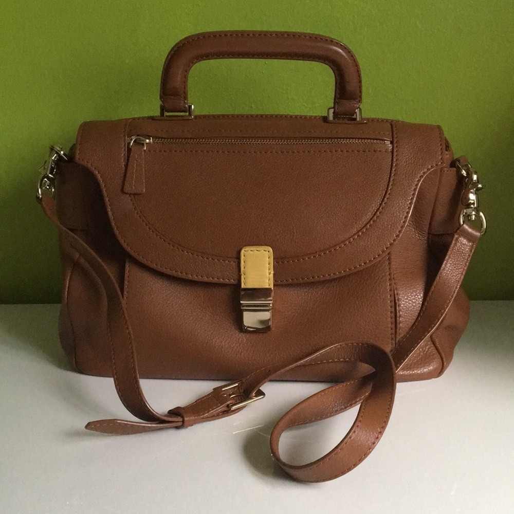 Botkier brown leather messenger bag